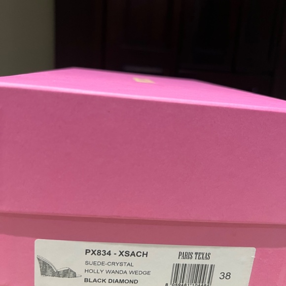 Paris Texas Holly Wanda Crystal Embellished Wedge Sandals - Picture 4 of 6